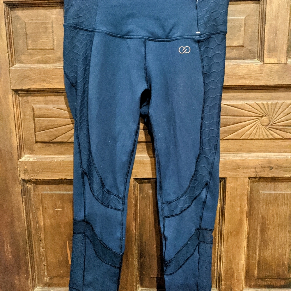 Calia Running Leggings, Navy, Size Small
